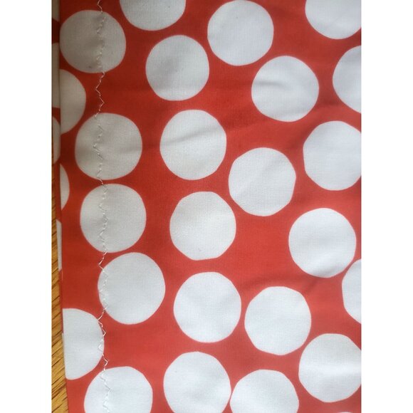 Heidi Hat Womens Polka Dot Skirt Pinup Retro Lace Trim Red & White Size M - Picture 6 of 8